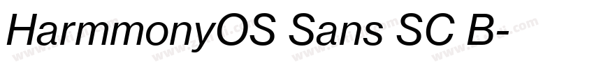 HarmmonyOS Sans SC B字体转换 HarmmonyOS Sans SC B字体转换